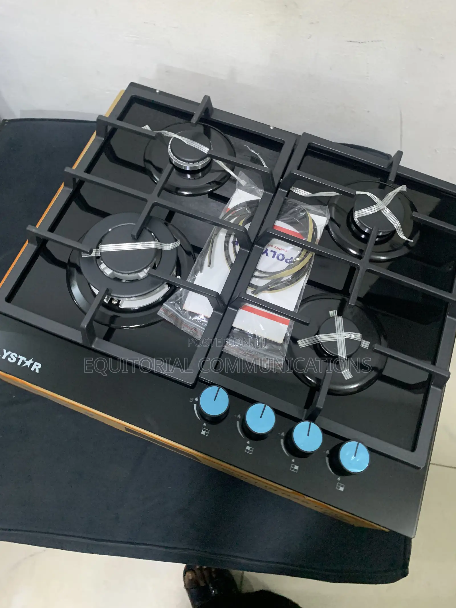Polystar 4 Burner Gas Hob for Multiple Pots and Pans