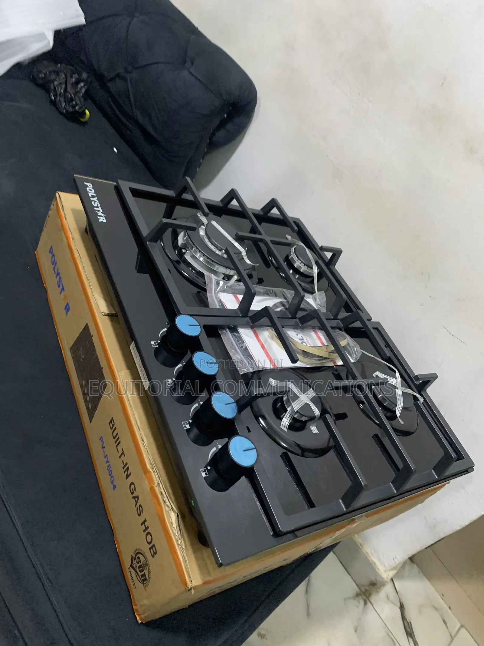 Polystar 4 Burner Gas Hob for Regular Kitchen Use - PV-JY60G4