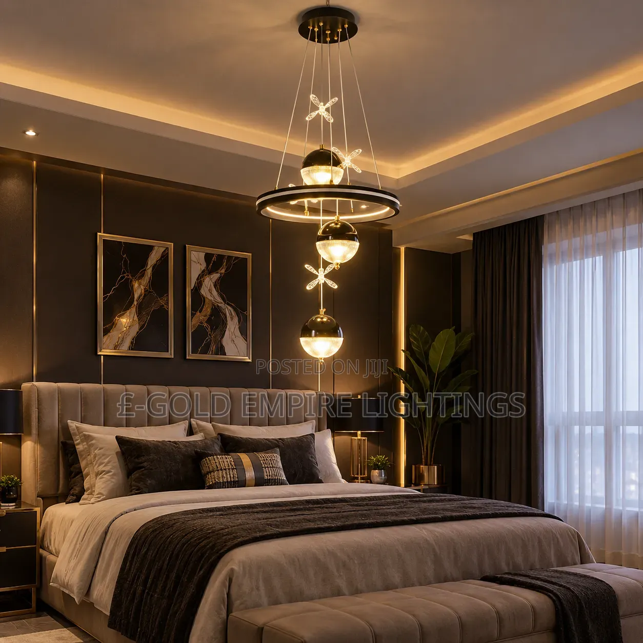 LuxuryLED Pendant –Stylish CeilingLight for Living Room & Dining