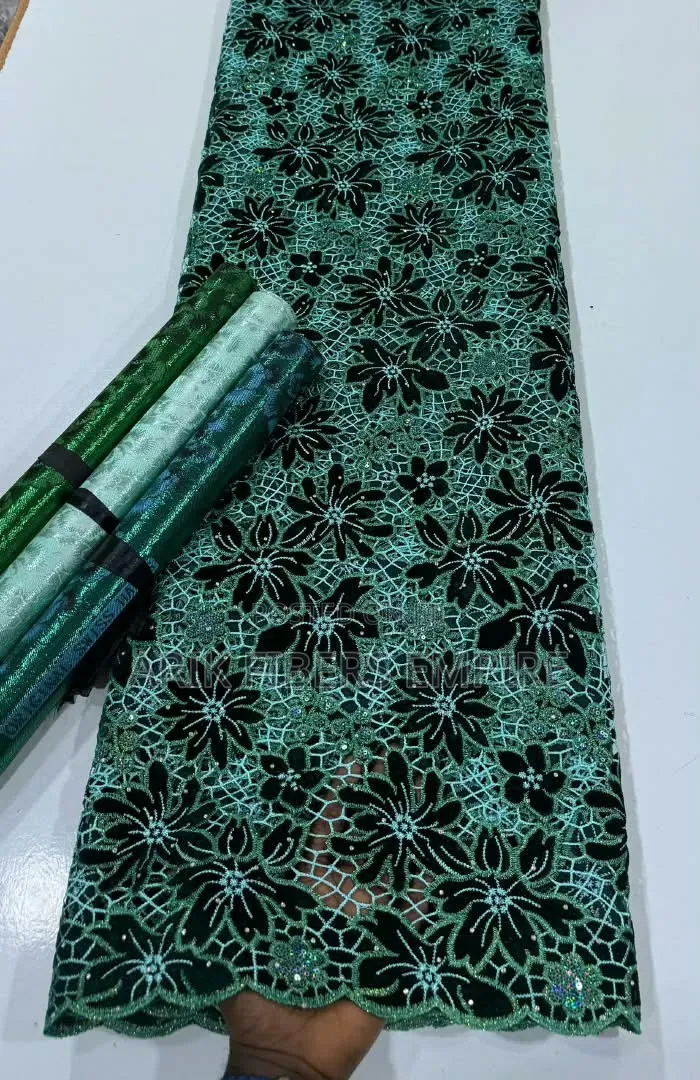 Sweet Party Combos Velvet Guipure Lace