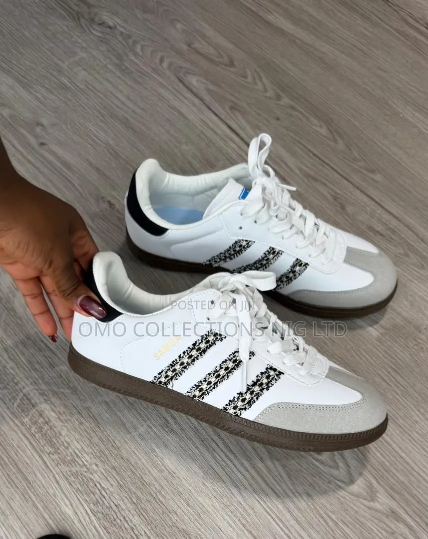 Adidas Samba Women’s White Leather Sneakers – Fully Boxed