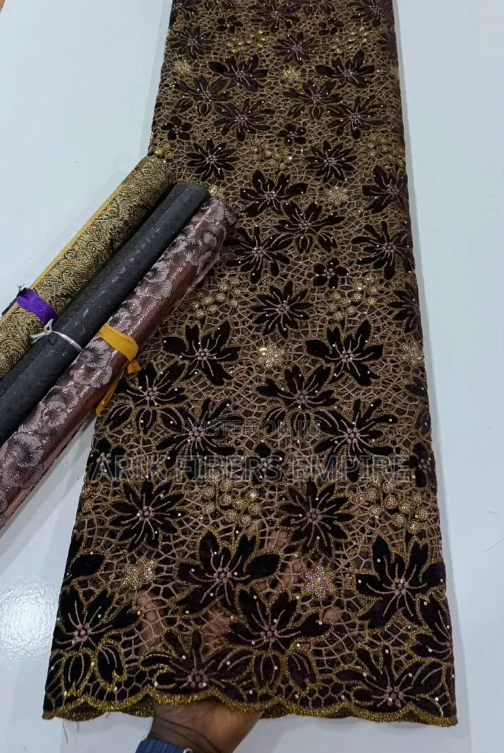 Sweet Party Combos Velvet Guipure Lace