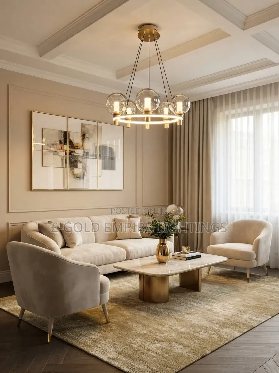 Brand New Modern Nordic Glass Globe Chandelier / Dining Room Light