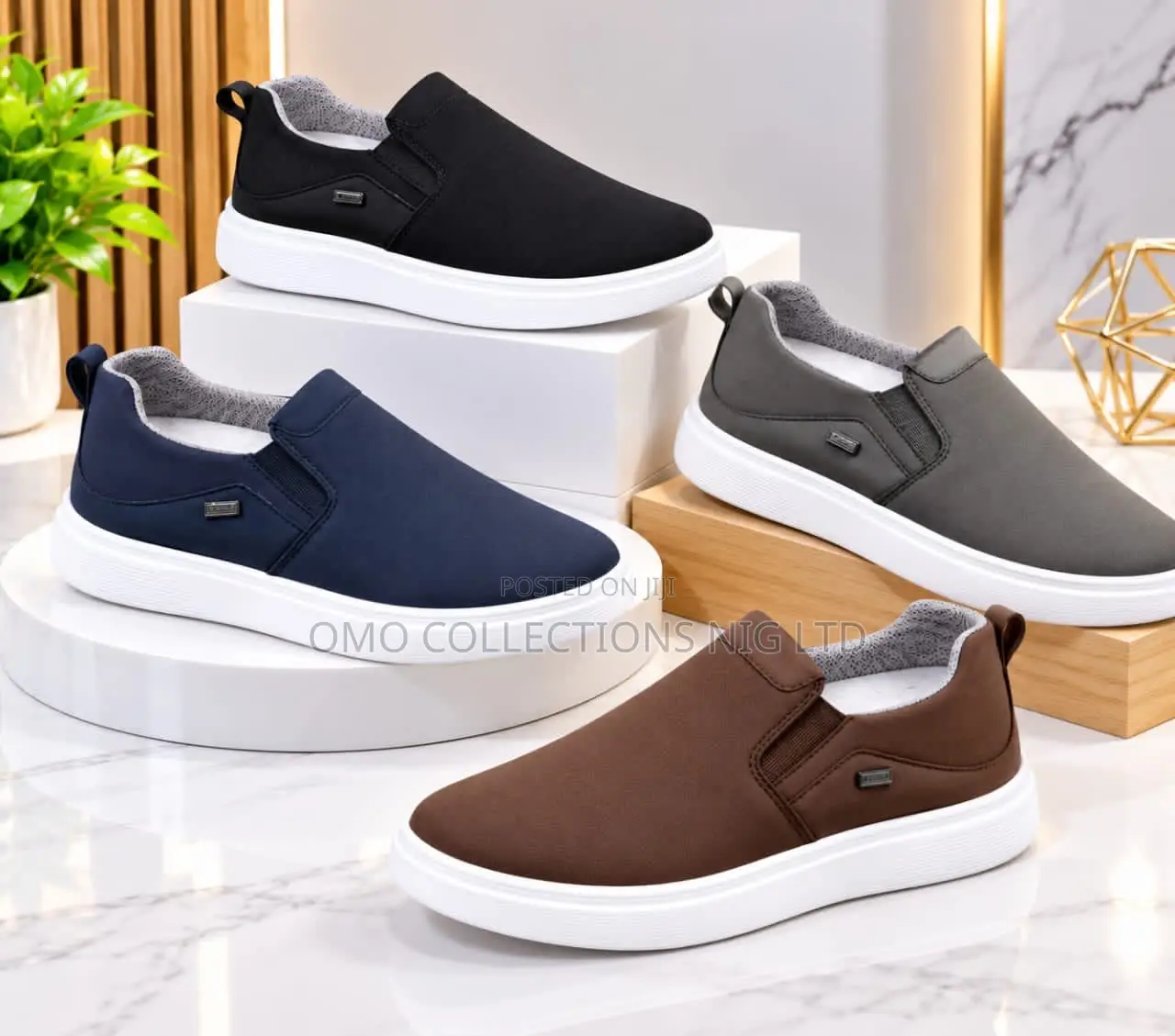 Luxury Men’s Casual Slip-on Loafers With Warm Lining – Fully Boxed