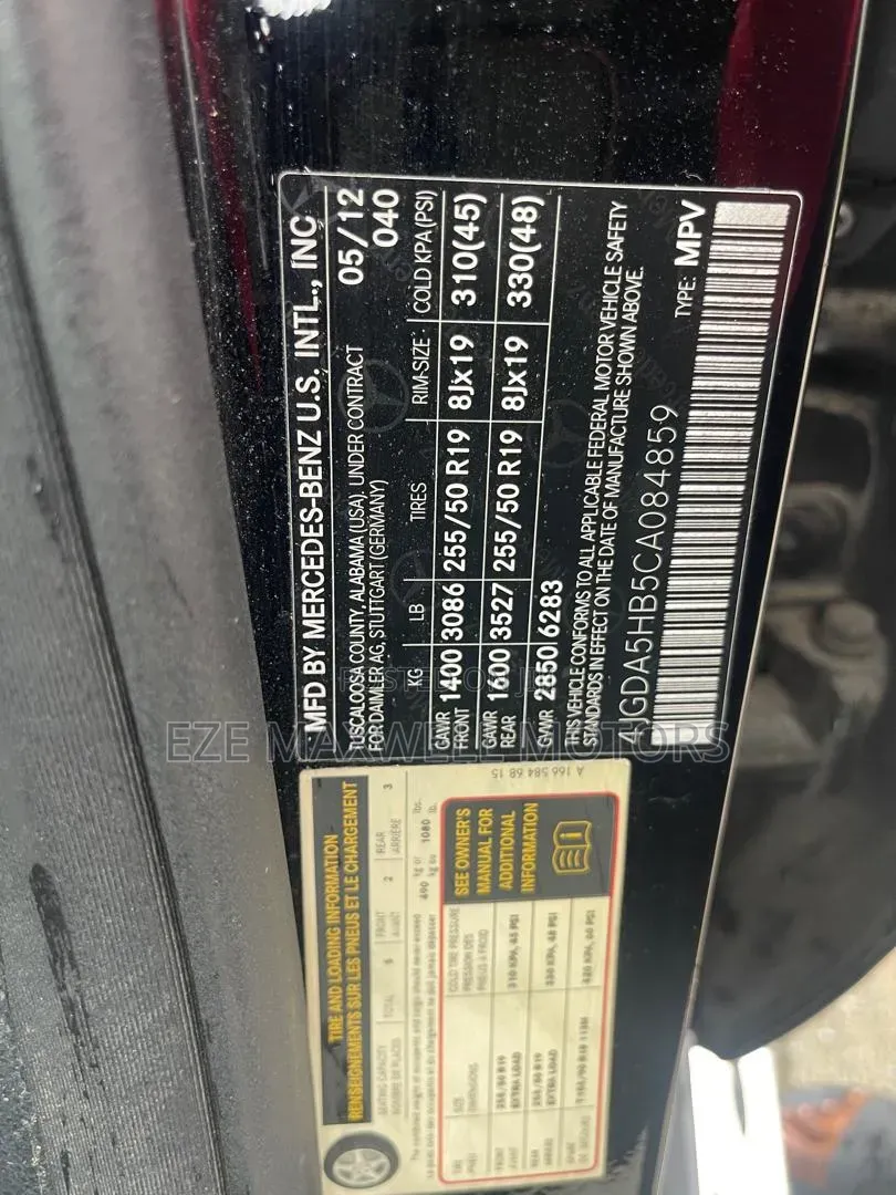 Mercedes-Benz M Class 2013 Black