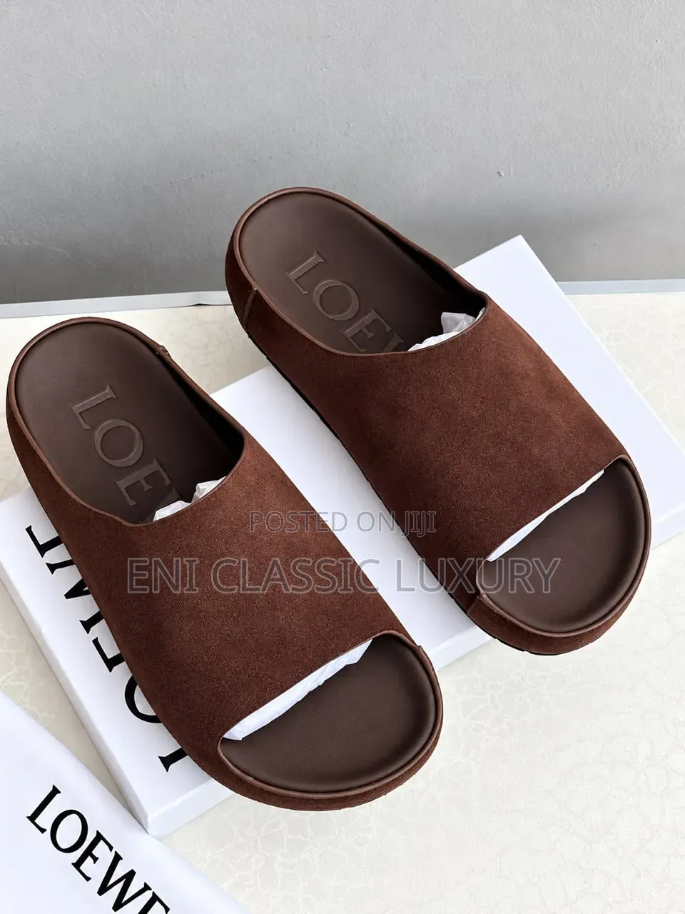 Loewe Men's Luxury Slippers Best Quality Well Branded Package