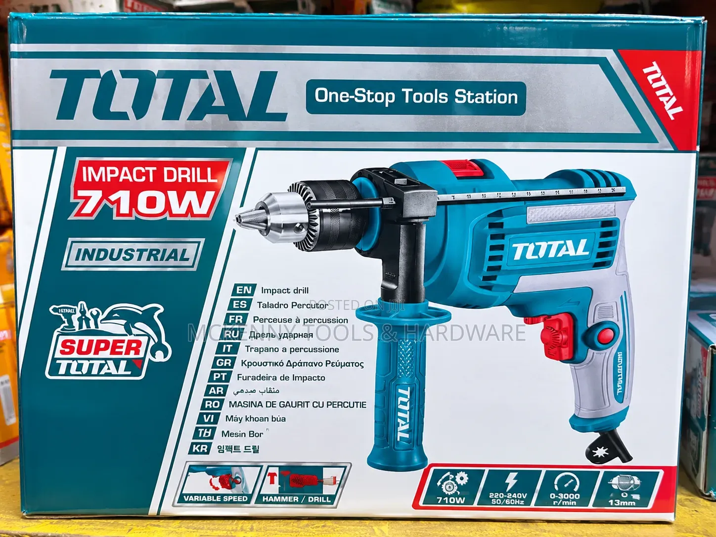Total Industrial 710w Impact Drill