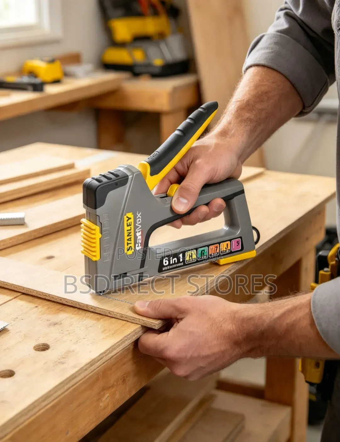 Stanley FATMAX 6in1 Multi - Purpose Staple and Brad Nail Gun