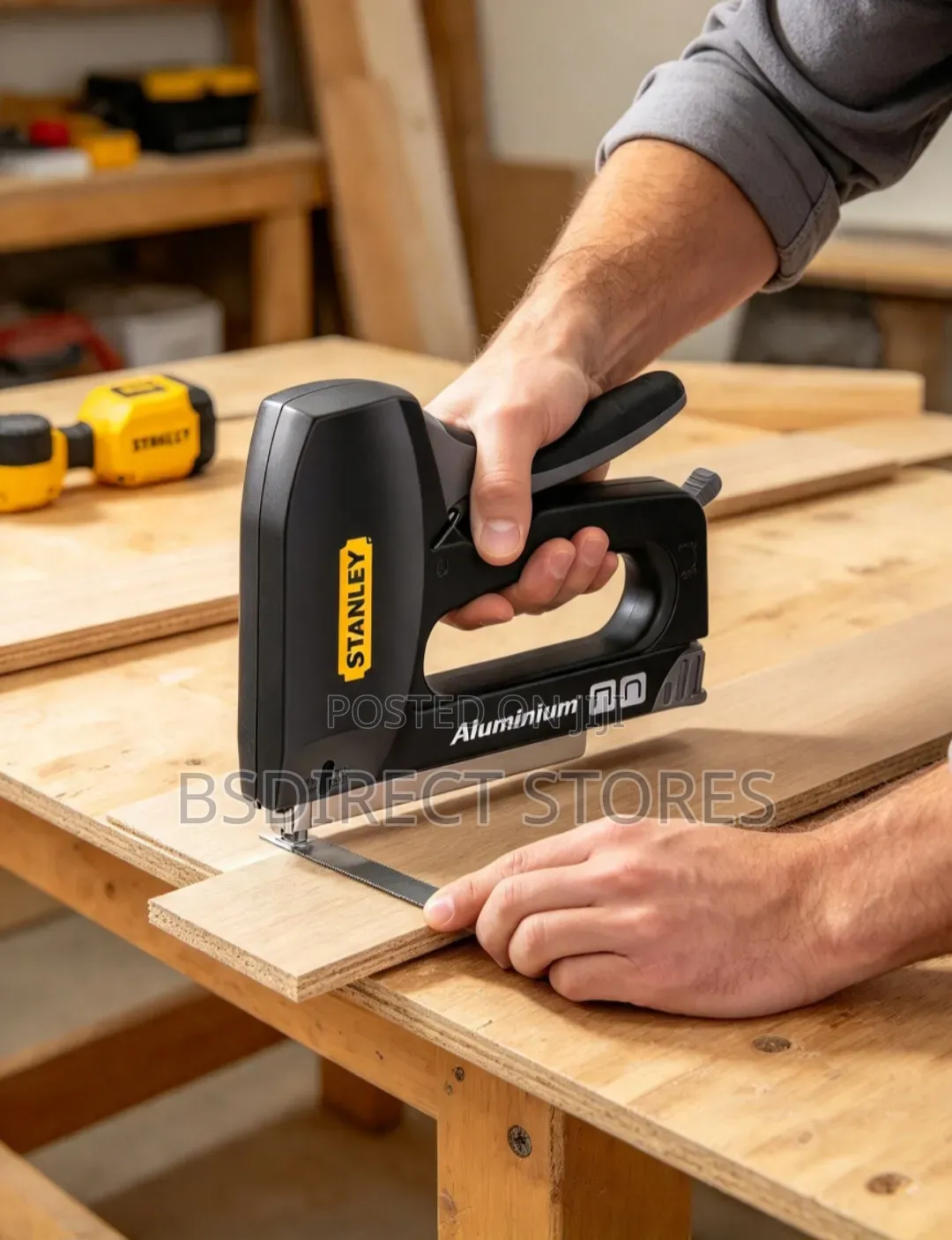 Stanley Flat and Round Cable Staple Gun 2 In1 Tacker Tacking