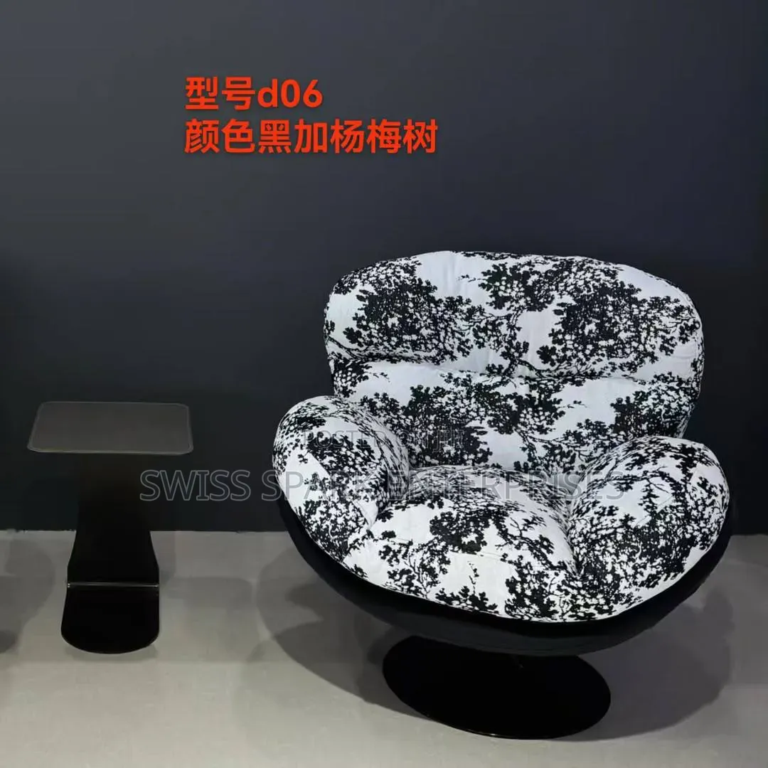 Model D06 Luxury Egg Lounge Chair - Oversized Accent Chair -