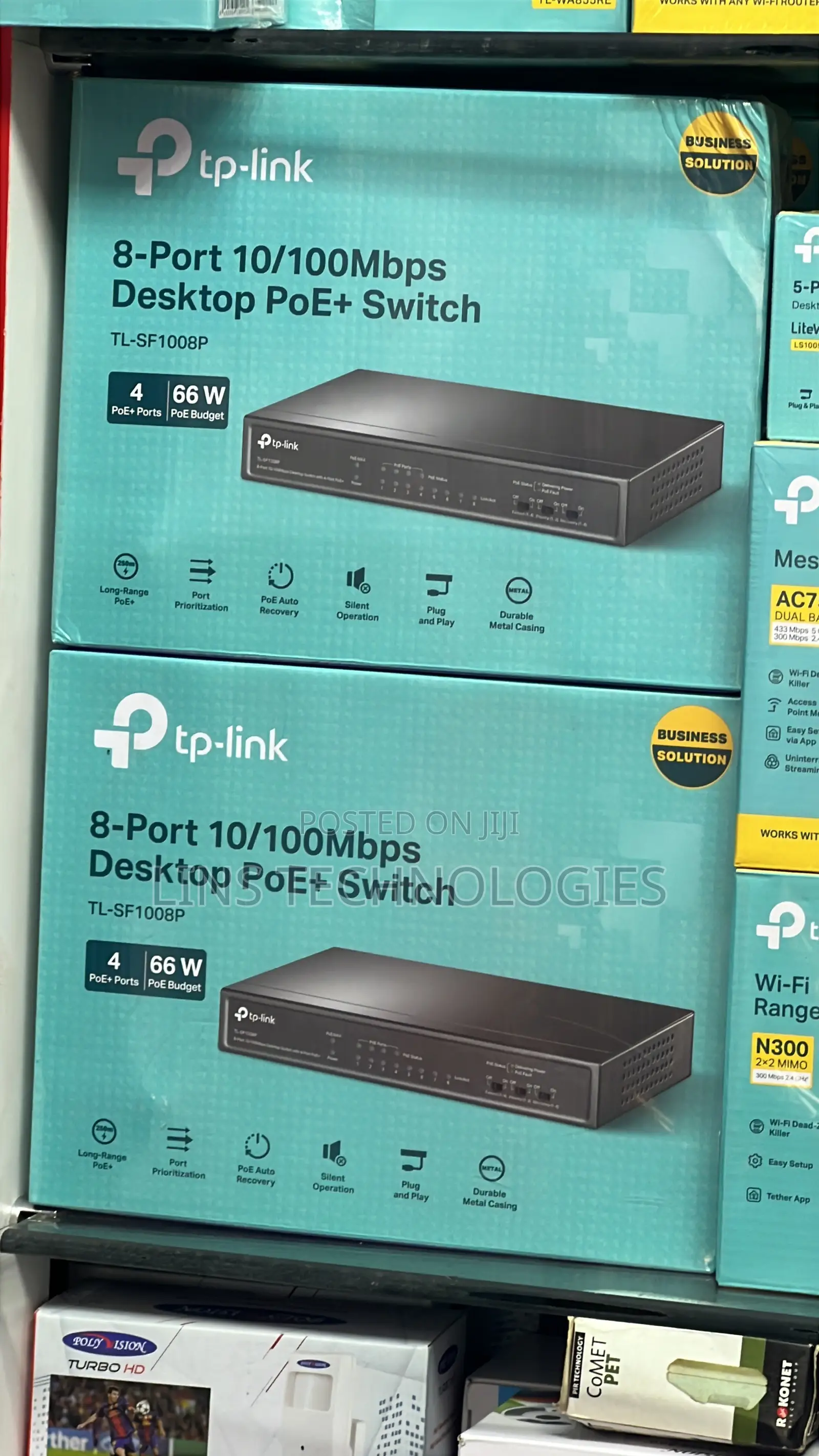 TP-Link 8-Port 10/100Mbps Desktop PoE+ Switch