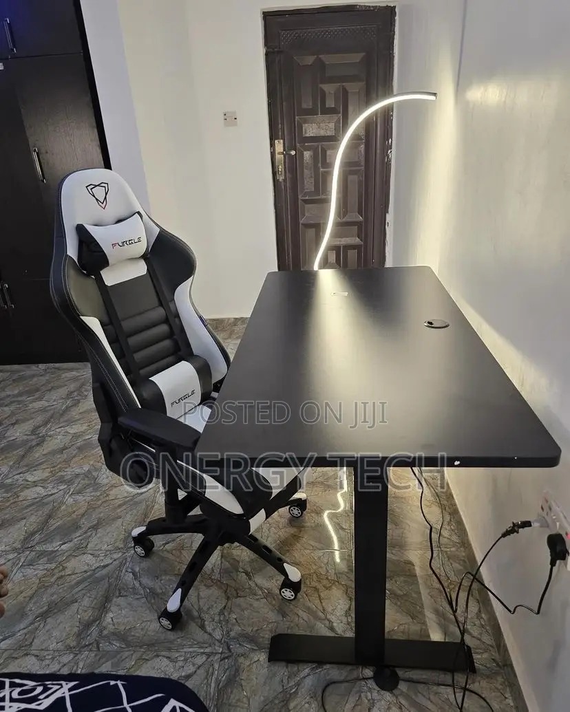 Black Electric Height-Adjustable Desk