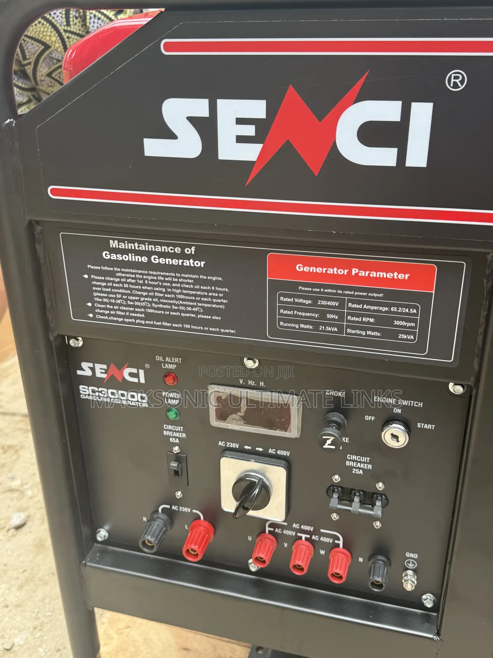 20kva Heavy Duty SENCI Basic Generator Petrol With Warranty