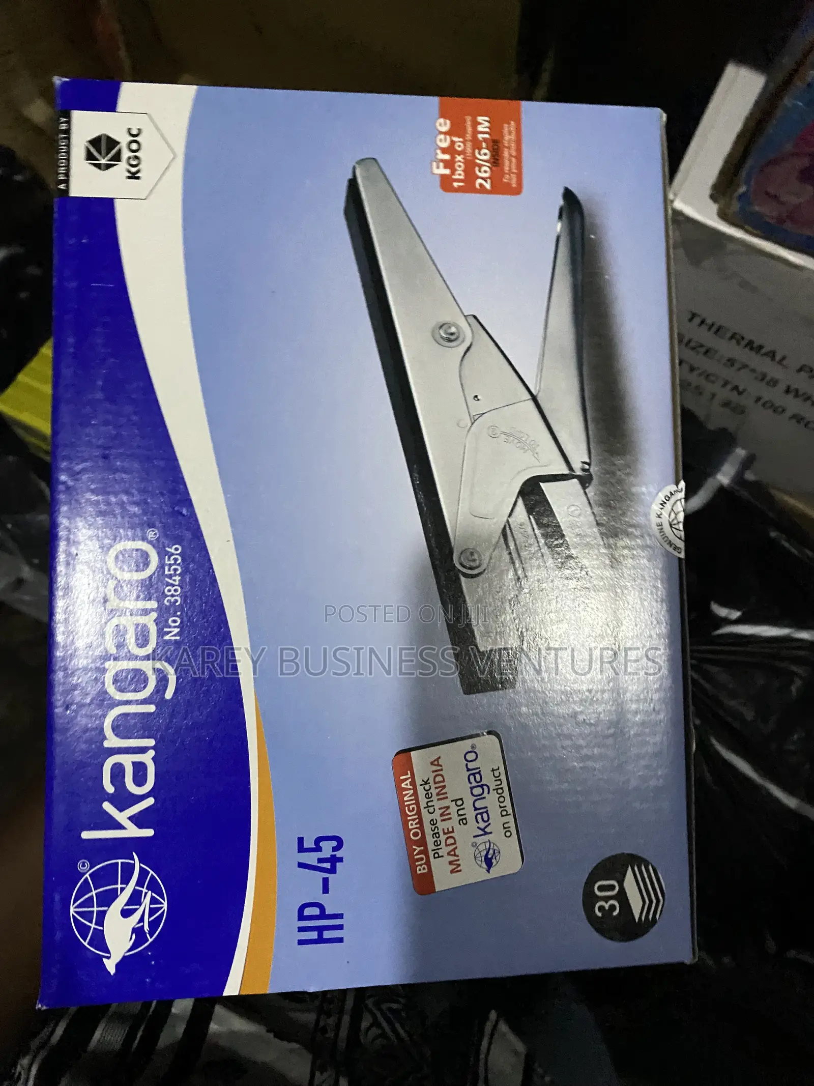 Kangaroo and Other Brands Stapler and Pins of Different Sizes