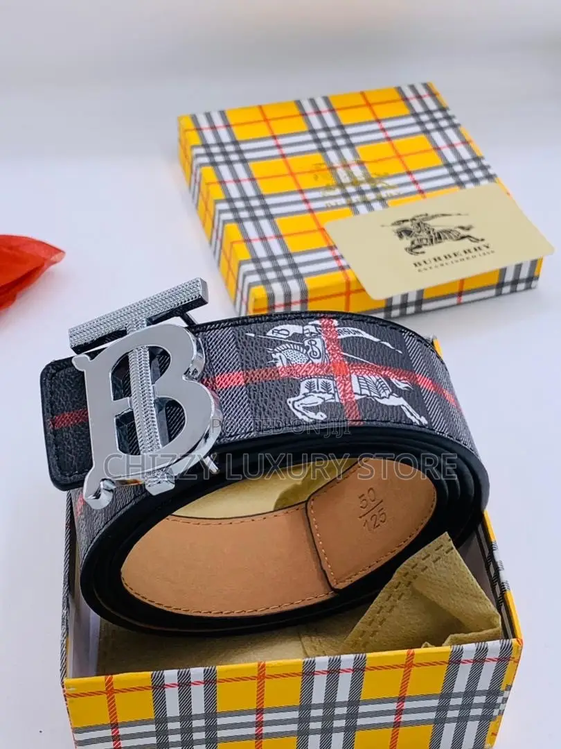 Burberry Quality Luxury Men Genuine Leather Belt