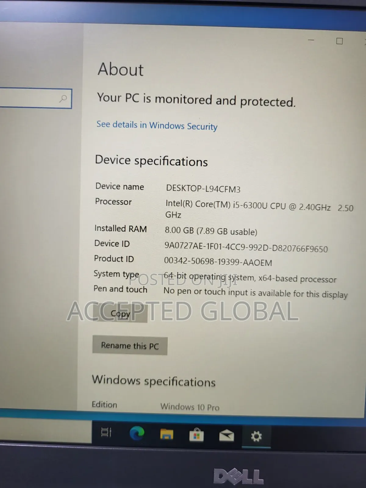 Laptop Dell Latitude E7470 8GB Intel Core i5 SSD 256GB