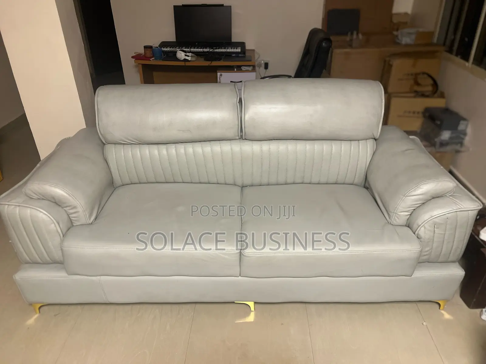 Modernized Set of Padded 7 Seater Couch Sofa Chairs