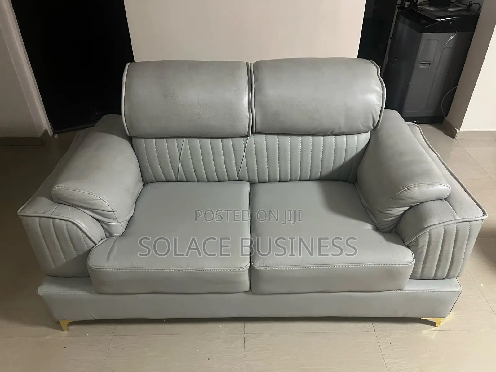 Modernized Set of Padded 7 Seater Couch Sofa Chairs