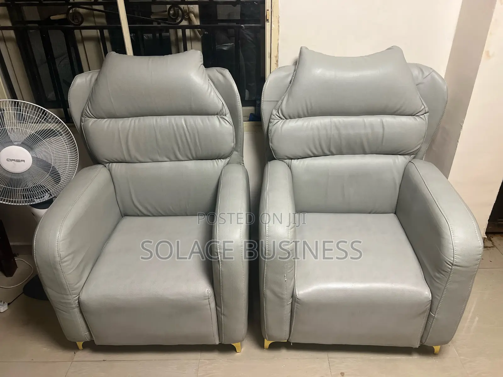 Modernized Set of Padded 7 Seater Couch Sofa Chairs