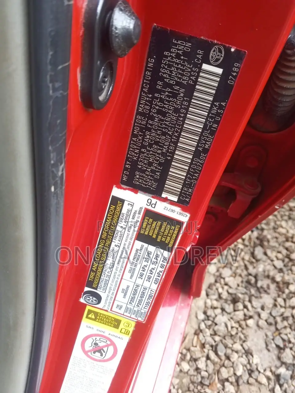 Toyota Camry 2013 Red