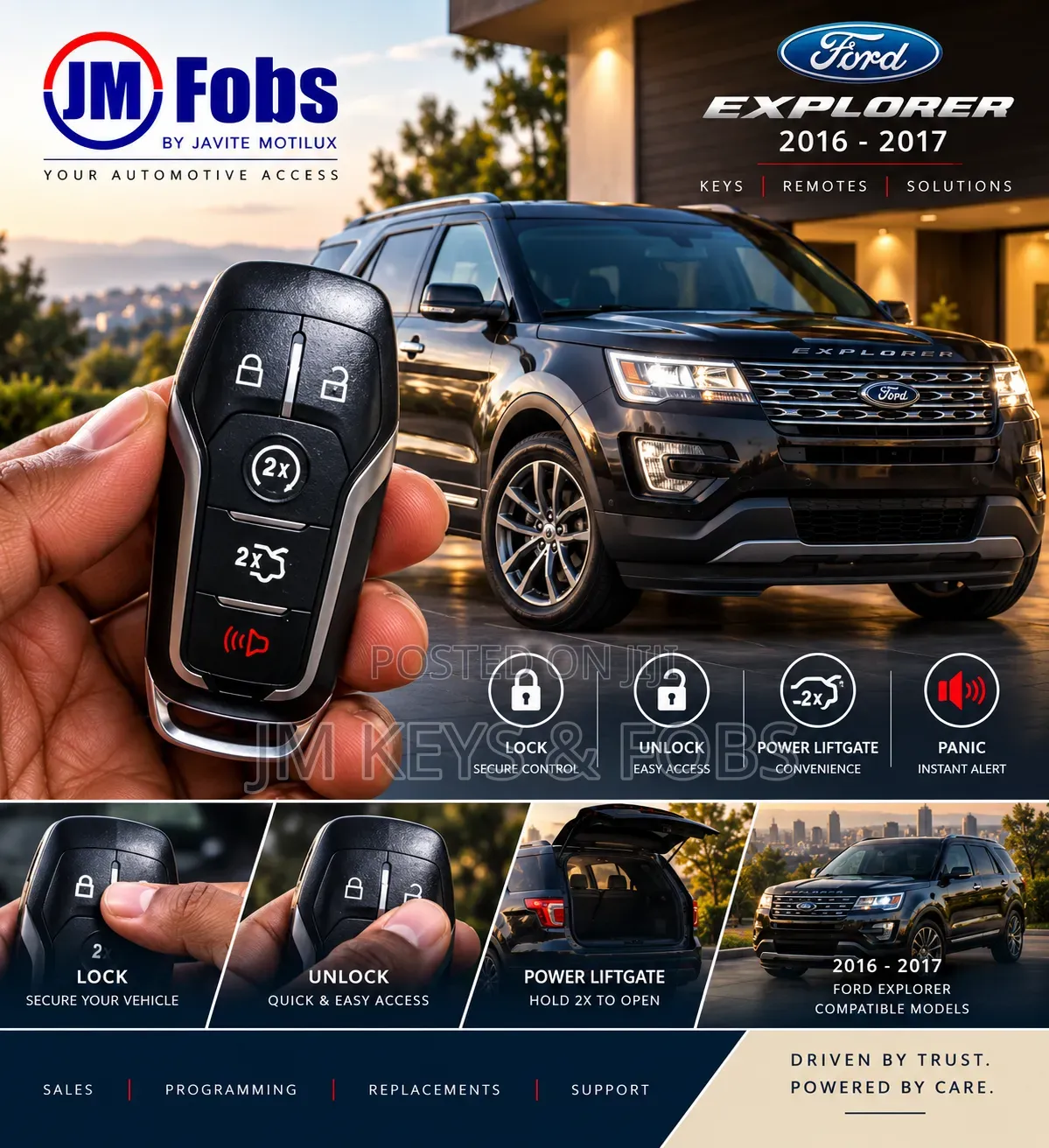 Smart Key Fob Replacement for Ford Explorer