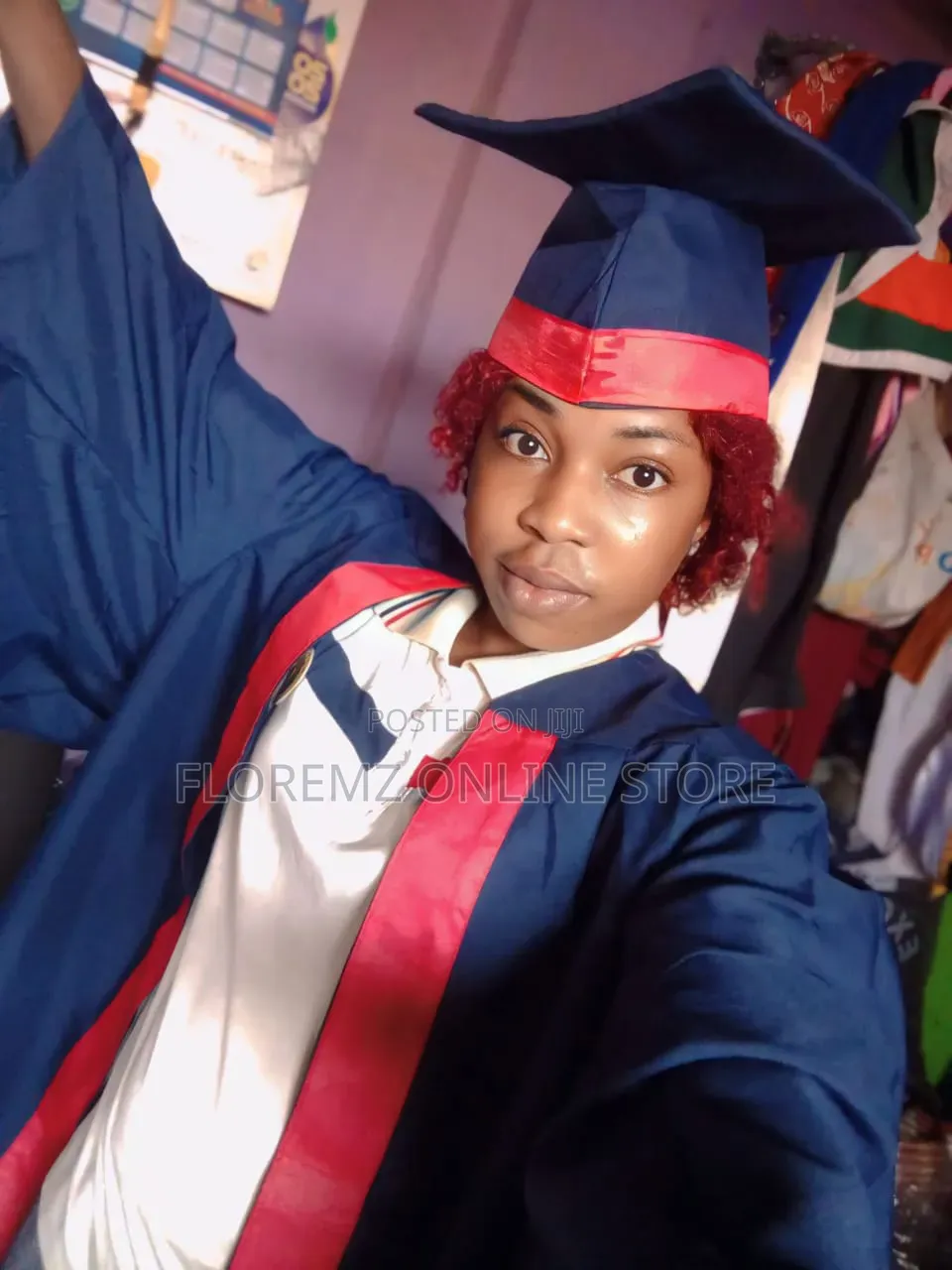 Navy Blue Academy Graduation Gowns for Rental
