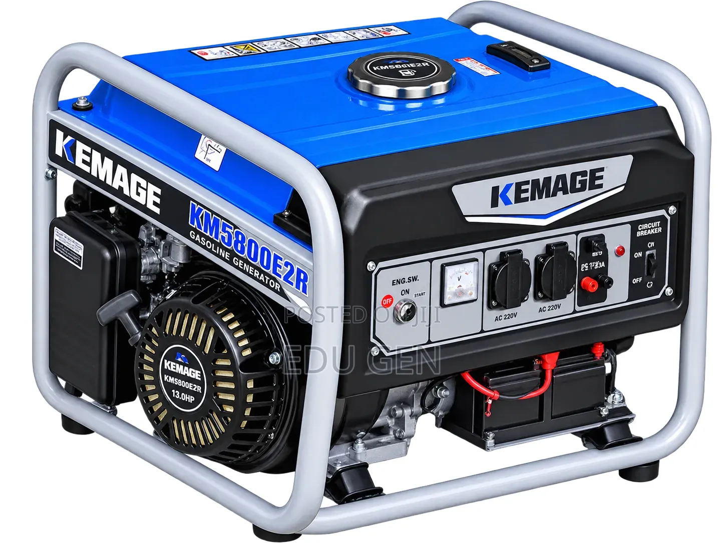Original Kemage KM5800E2R 5KVA Generator – 100% Copper Coil & Remote