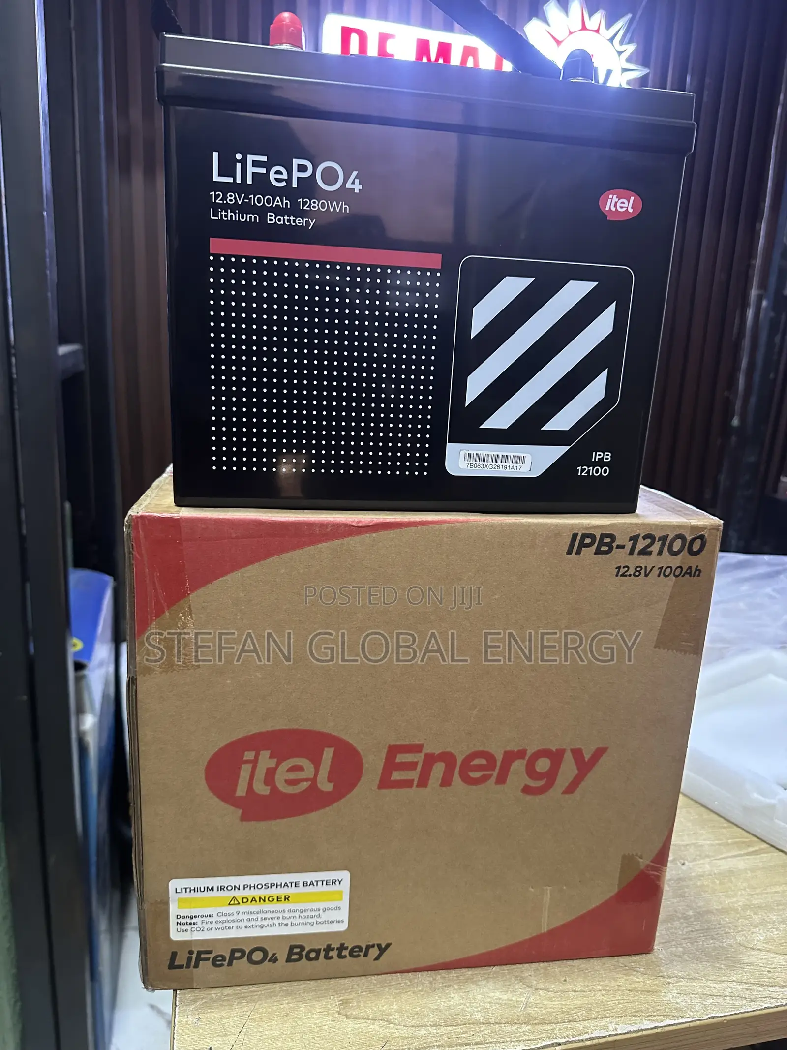 1.2kwh .12v Itel Ion Litium Battery