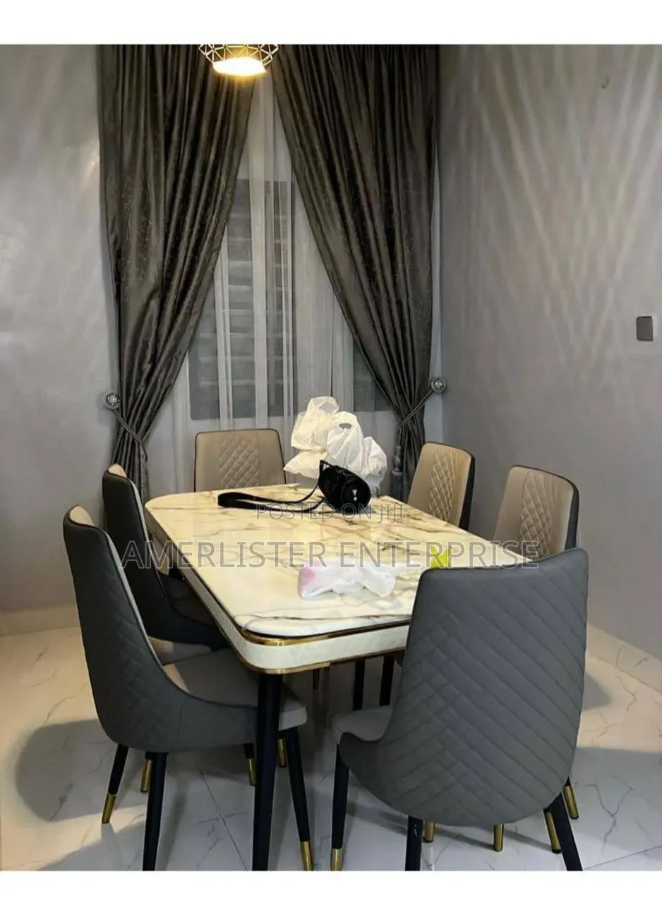 High Quality 6-Seater Marble Dining Set