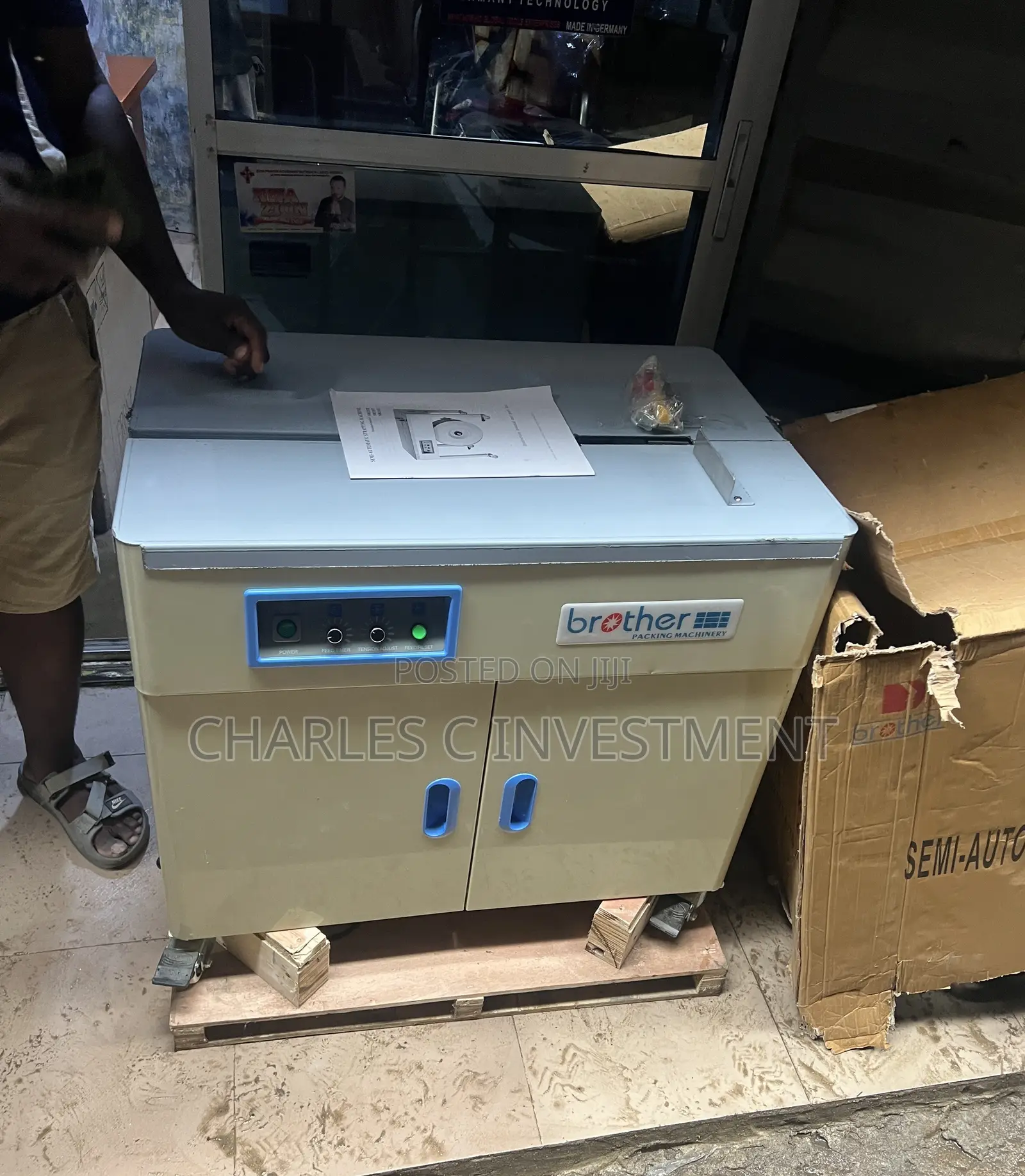 BROTHER SM10H Electric Semi Automatic PP/PET Plastic Strapping Machine