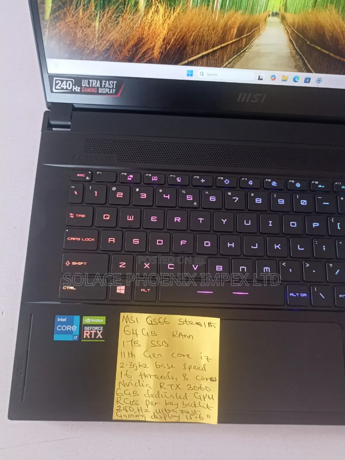 Laptop MSI GS66 Stealth 11UH 64GB Intel Core i7 SSD 1T