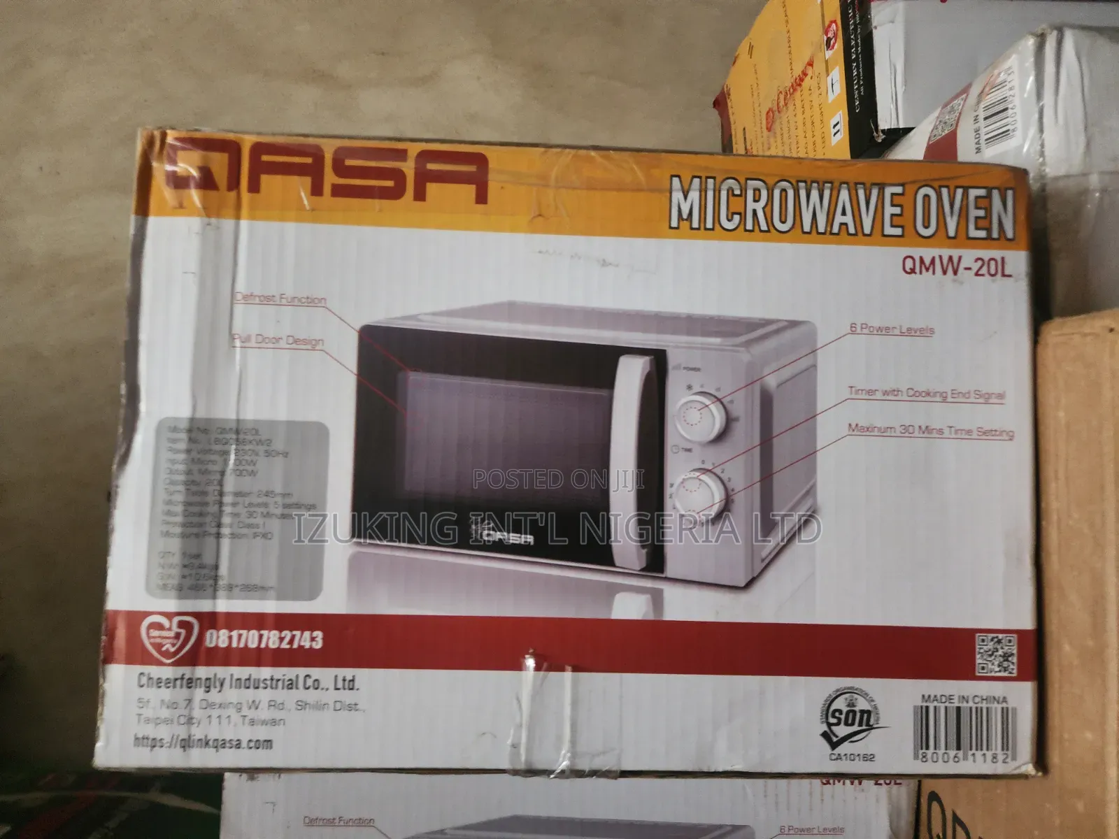 Qasa 20 Litres Microwave Oven QMW-20L With Grill-Silver