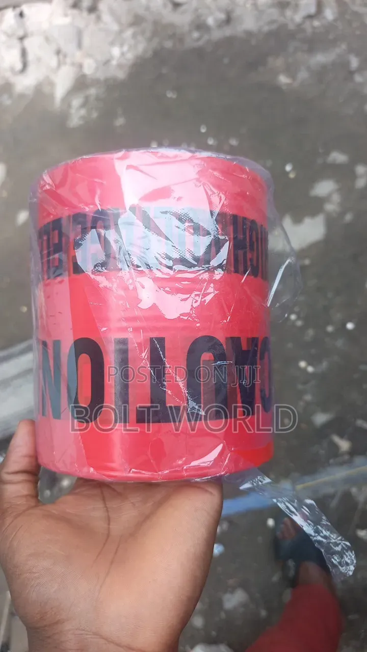6-Inchesx500mtrs Electric Caution Tape