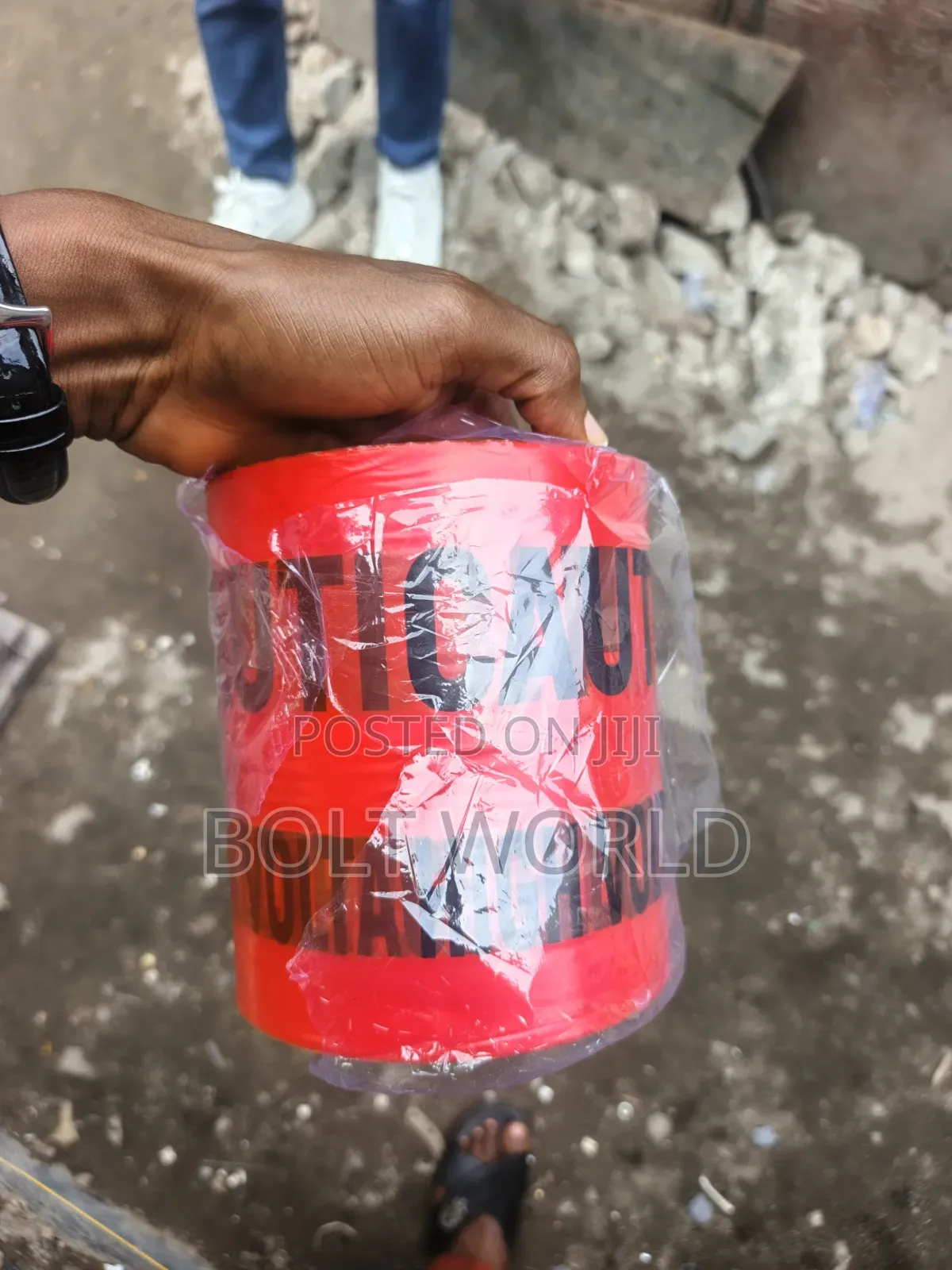 6-Inchesx500mtrs Electric Caution Tape
