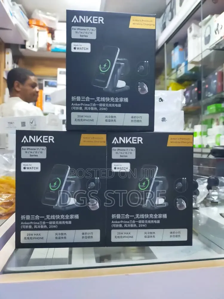 Anker Prime magGo Aircool 3in1 Wireless Charger