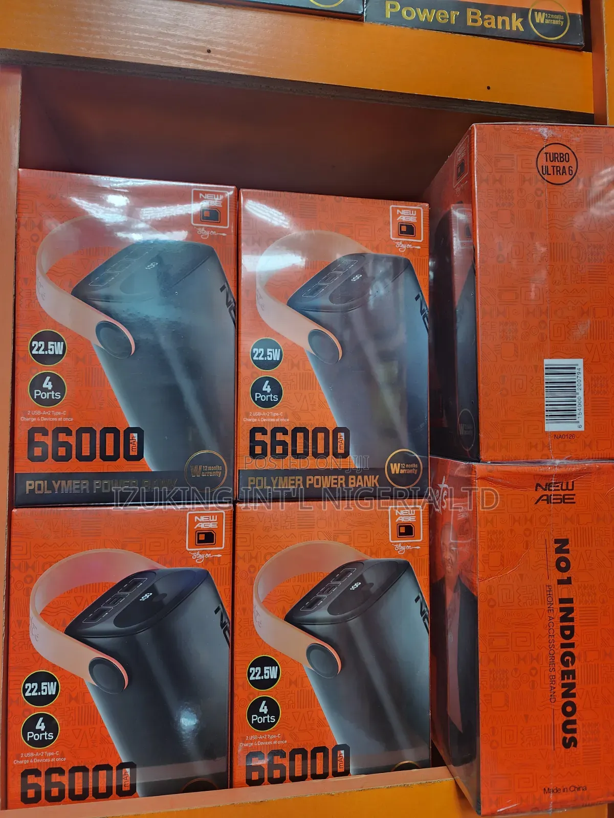 New Age 66000-mAh Power-Bank Type-C in-Put and Out-Put