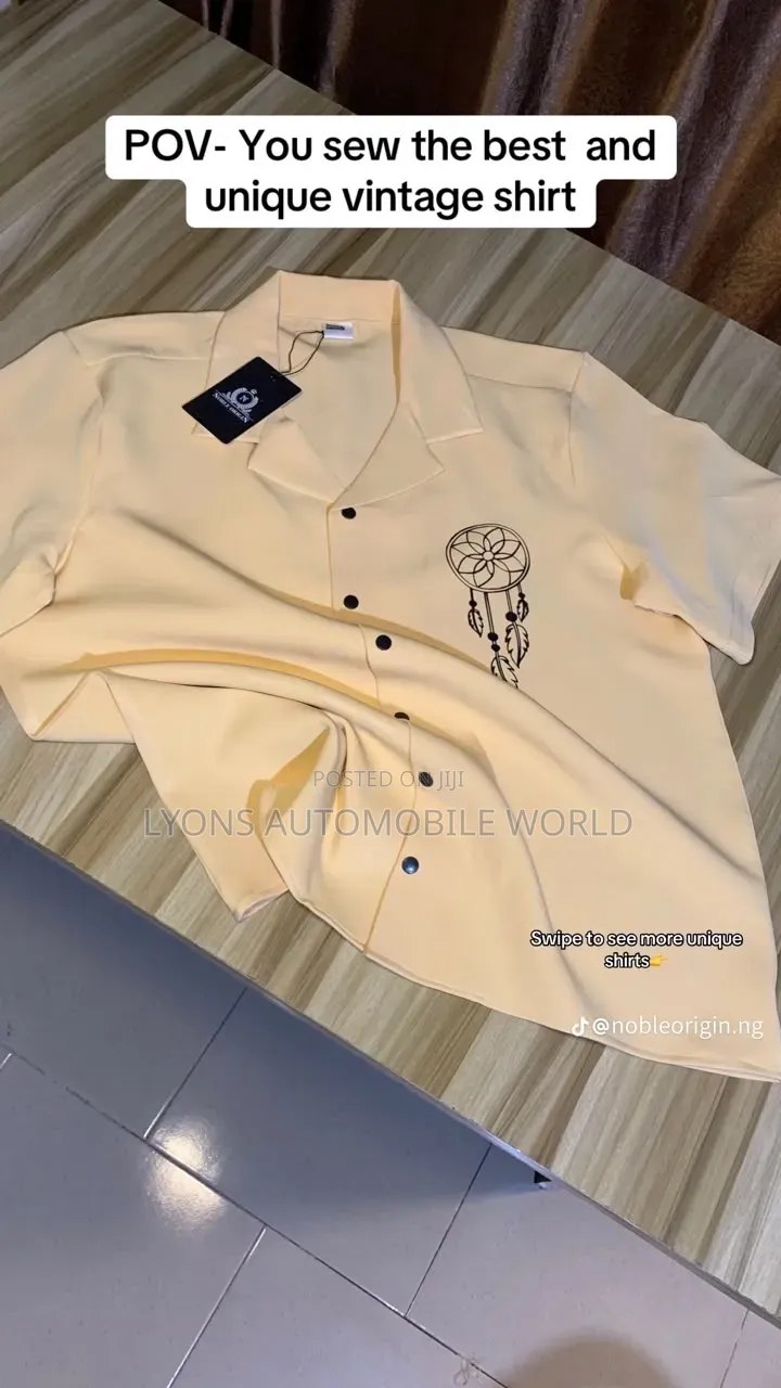 Vintage Shirt With Amazing Prints on It From the SBN