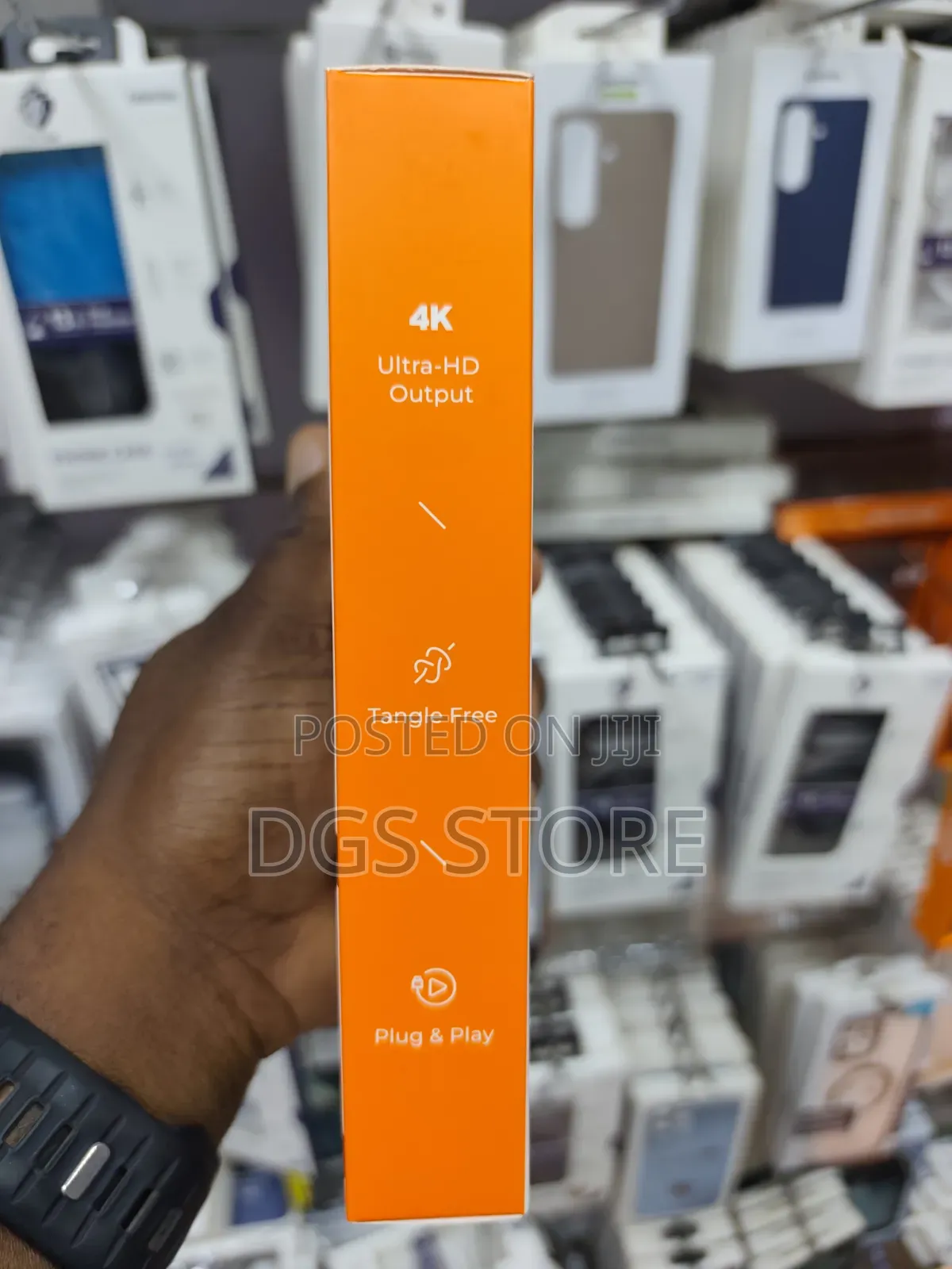 Porodo 4k Woven Braided USB C to HDMI Cable 2m