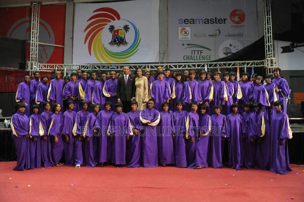 Purple / Gold Choir Robes Bulk Rental