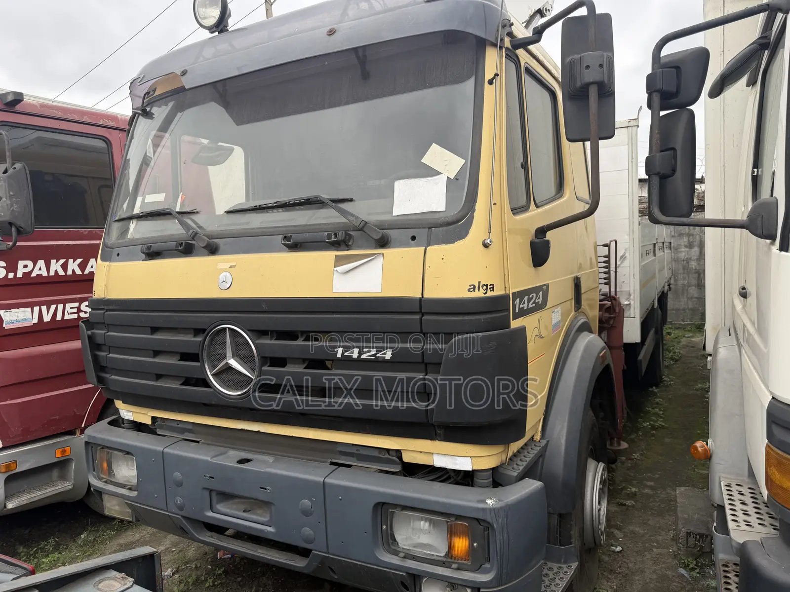 Mercedes Benz 1424 Hiab Truck 7tonnes 2005 Yellow