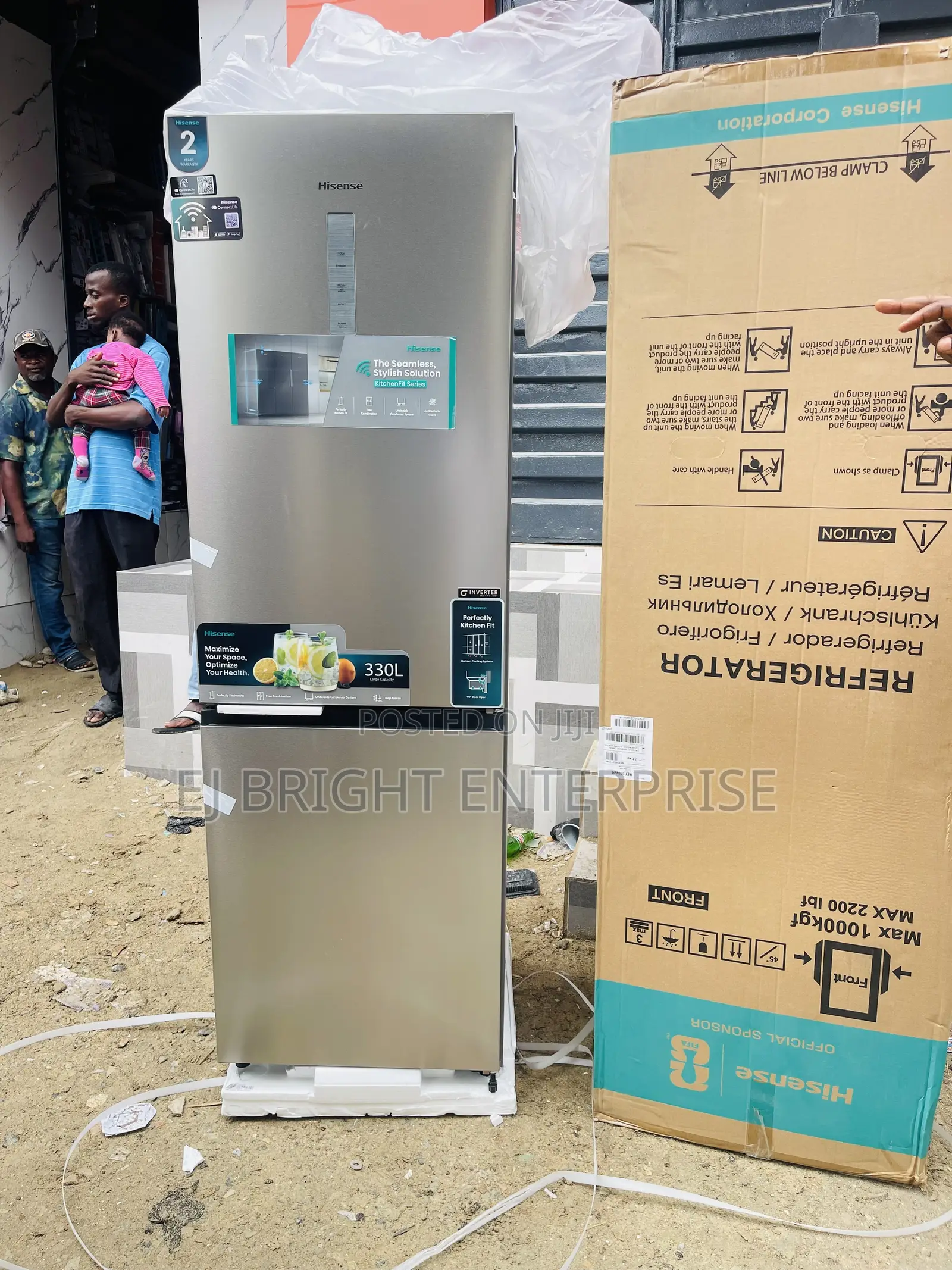 Hisense 310 Liters Double Door Bottom Mount Refrigerator | REF370WR