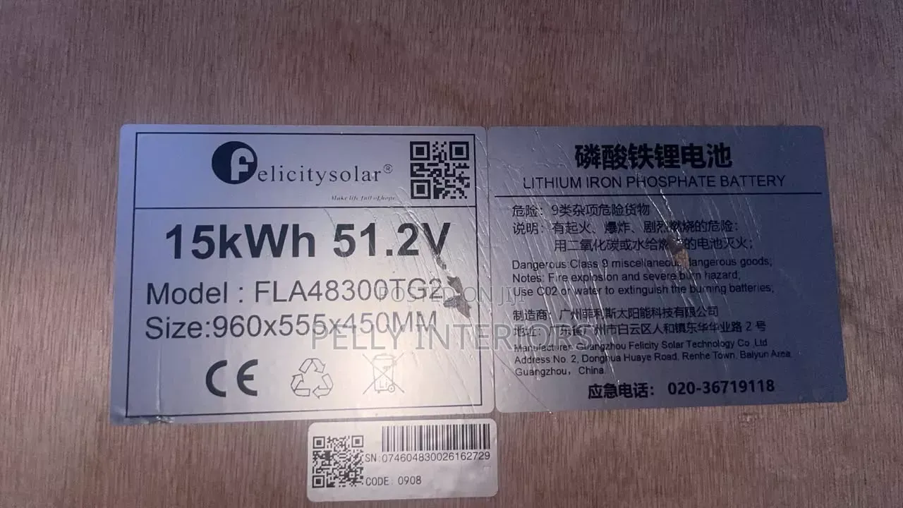 Felicity Solar Ion Lithium Battery 15kwh 48volts