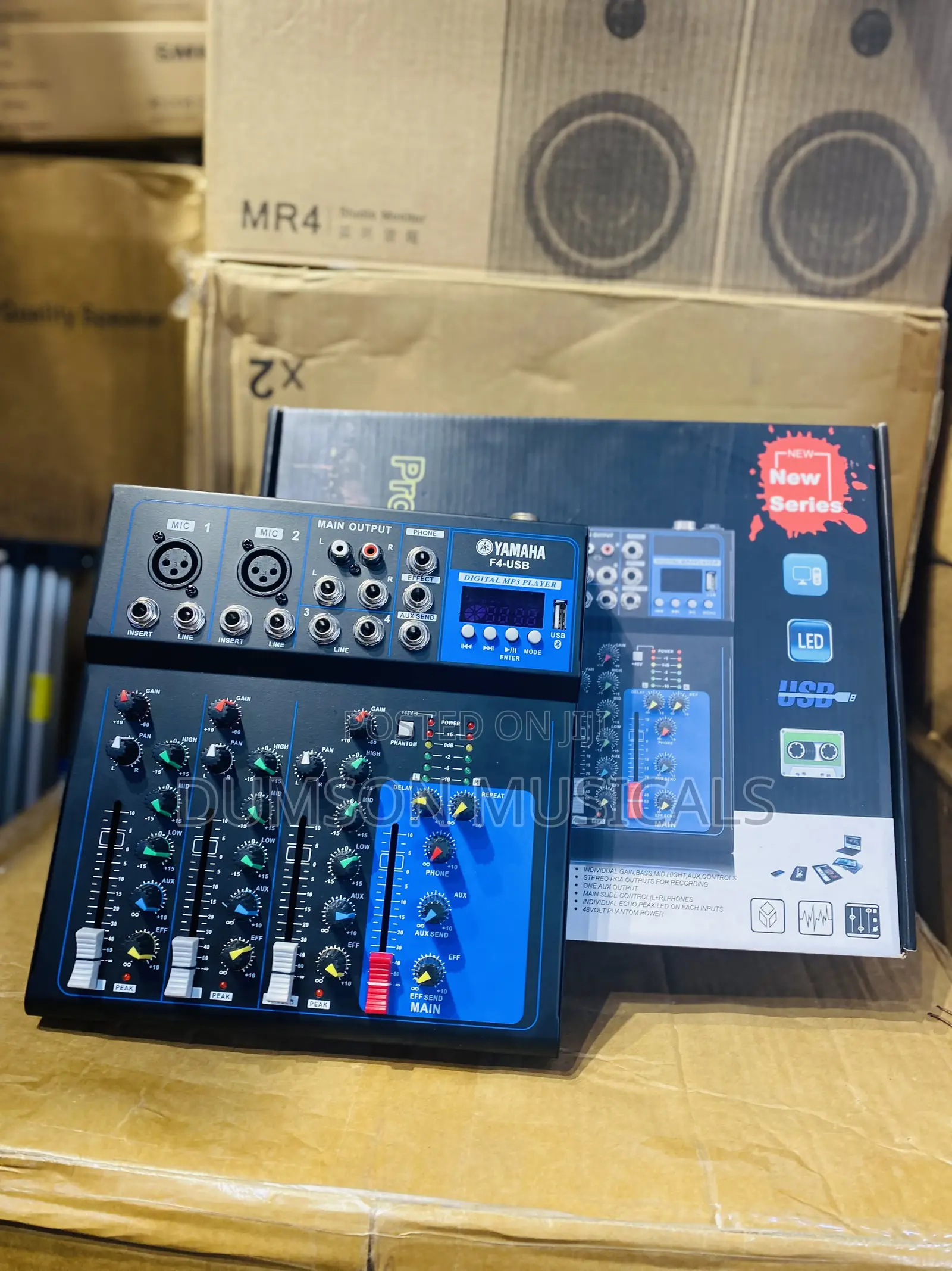 Yamaha F4USB 4-Channel Professional Mixer