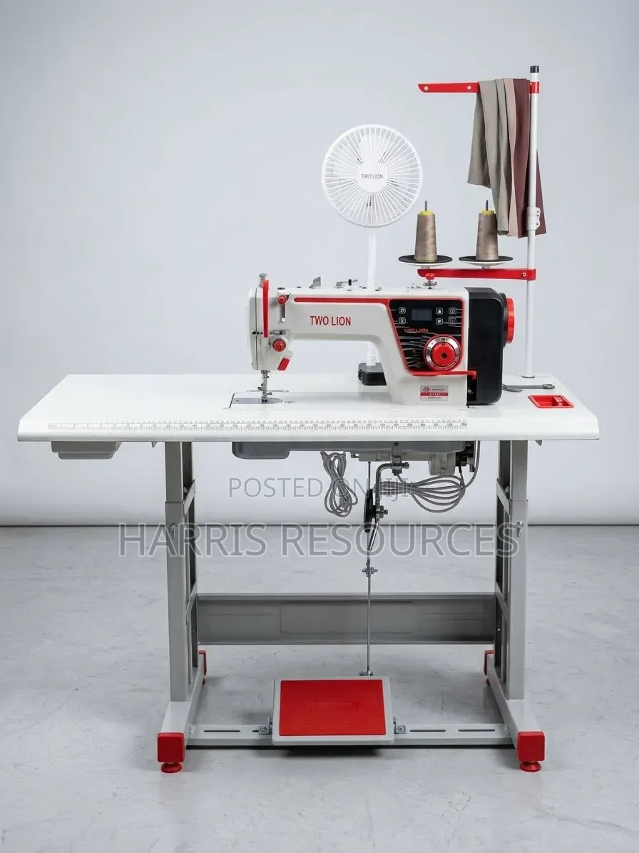 Two Lion Direct Drive Industrial Straight Sewing Machine With Fan
