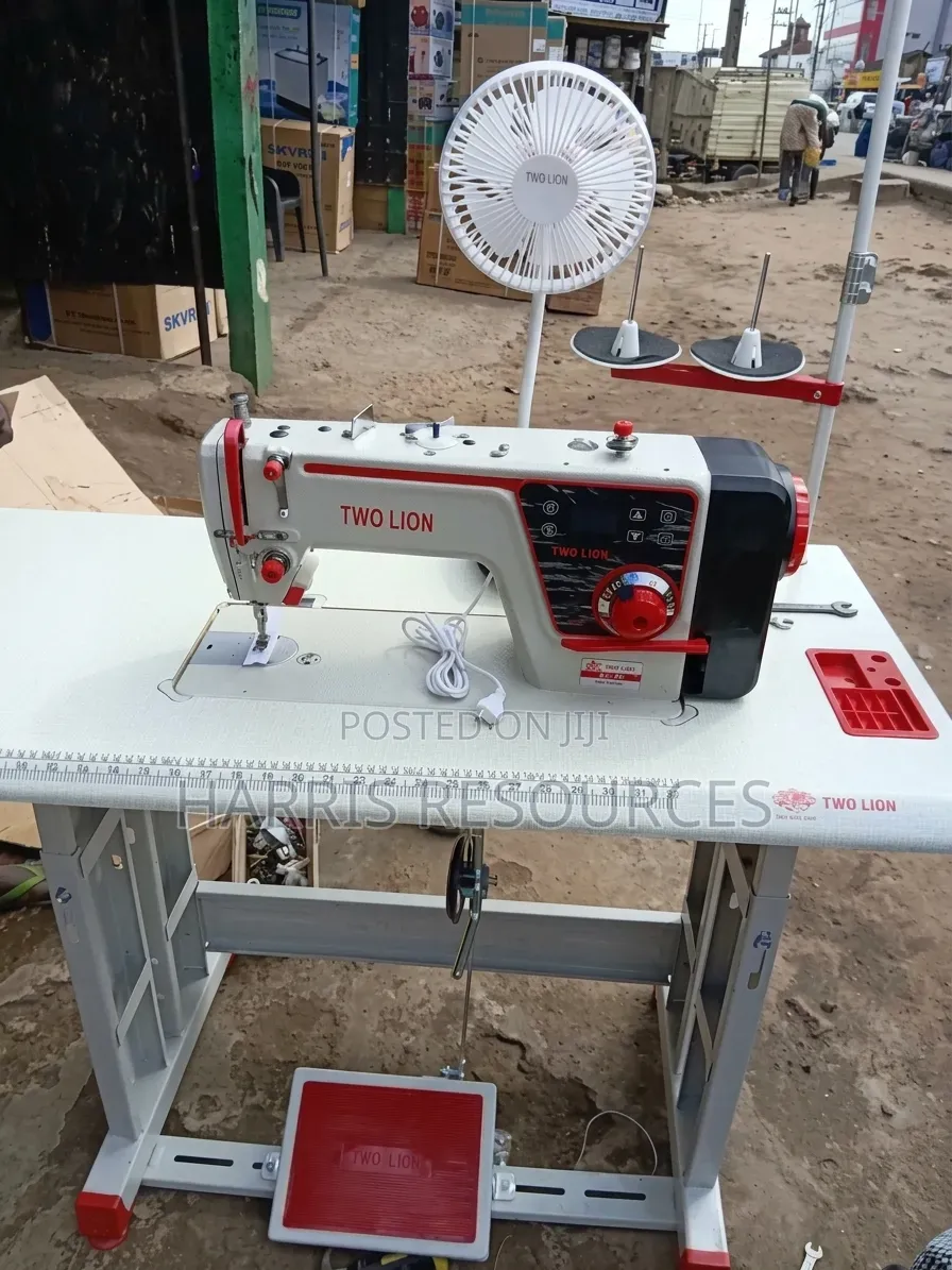 Two Lion Direct Drive Industrial Straight Sewing Machine With Fan