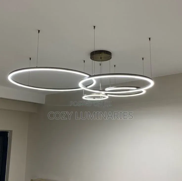 Modern LED Multi-Ring Chandelier Circle Pendant Light