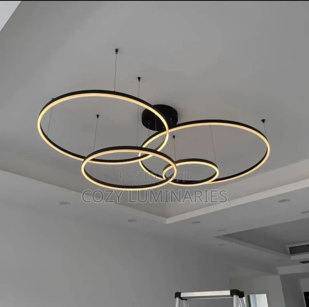 Modern LED Multi-Ring Chandelier Circle Pendant Light