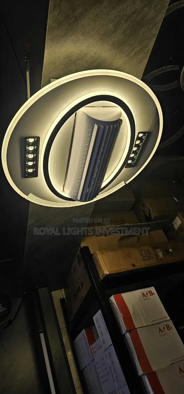 Fan Chandelier With Bluetooth Speaker