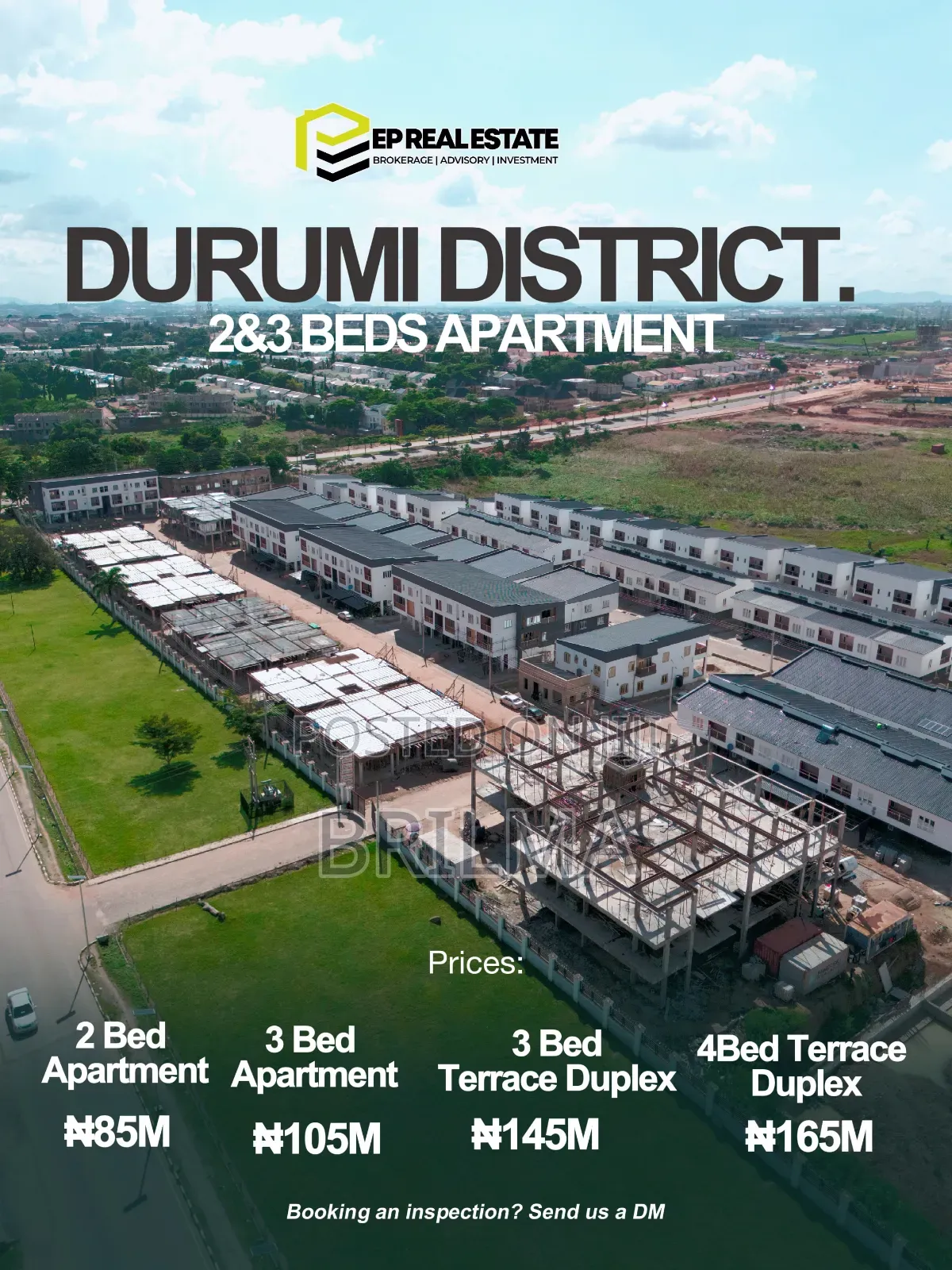 3bdrm Duplex in Durumi for sale