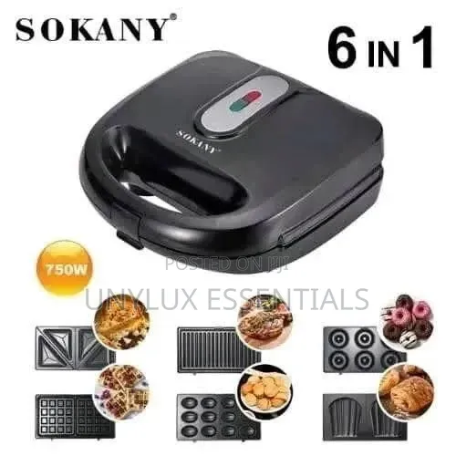 Sokany 6 in 1 Sandwich Maker